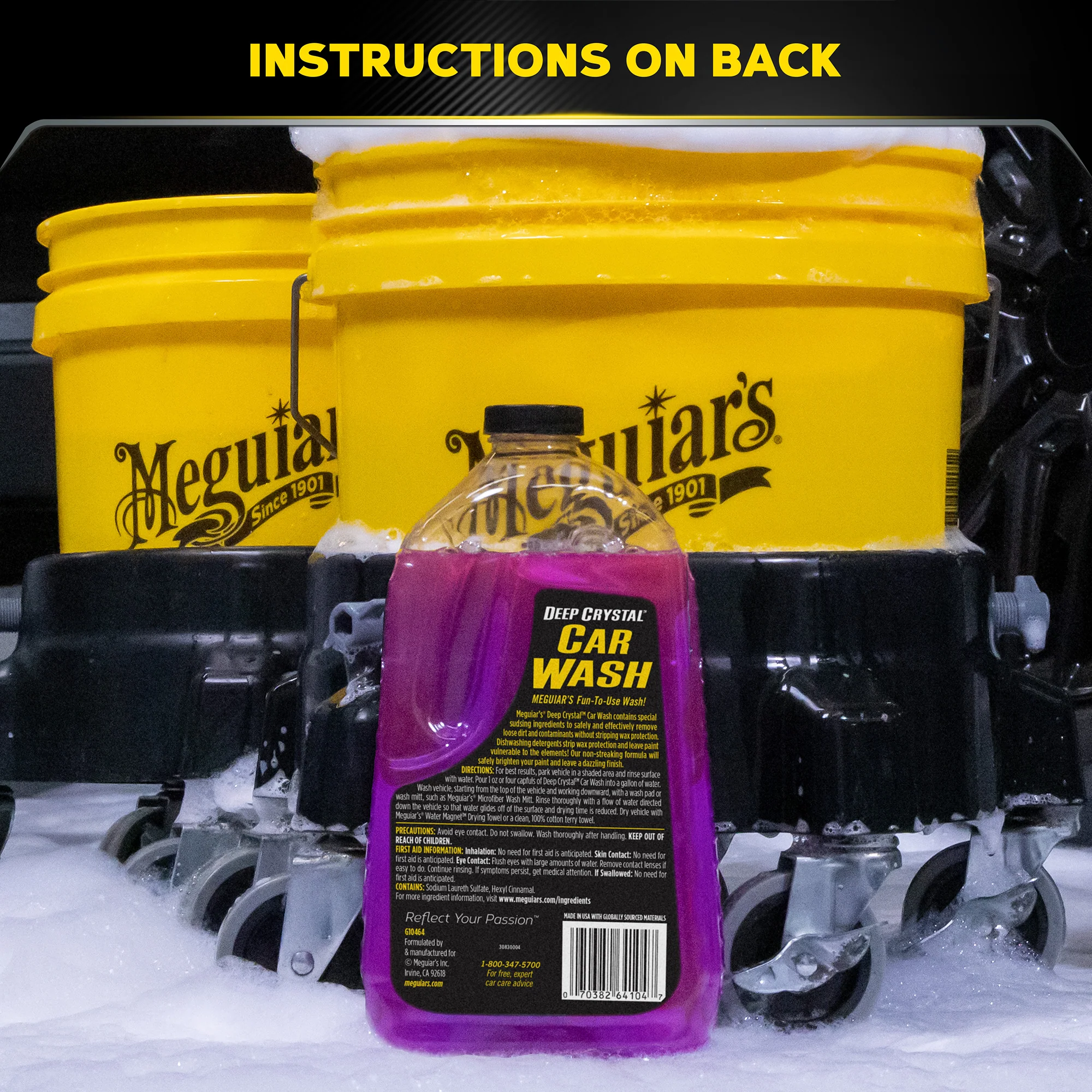 Meguiar's Deep Crystal Car Wash - 64 oz. - Image 7
